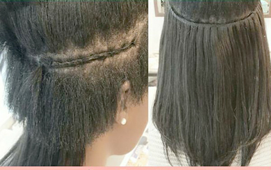 extension capelli con tessitura